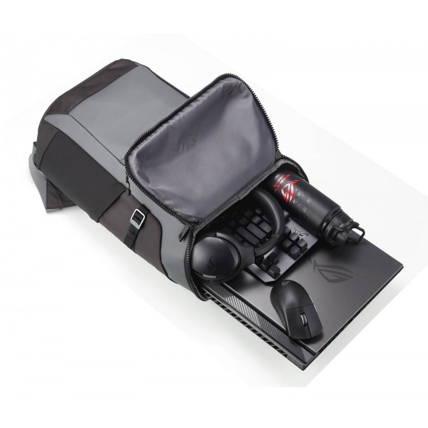 Nahrbtnik ASUS ROG Ranger BP2701 Gaming Backpack (Cybertext Edition), črn, za prenosnike do 17"