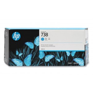 ČRNILO HP CYAN 738 ZA DesignJet T850 / T950  300ml