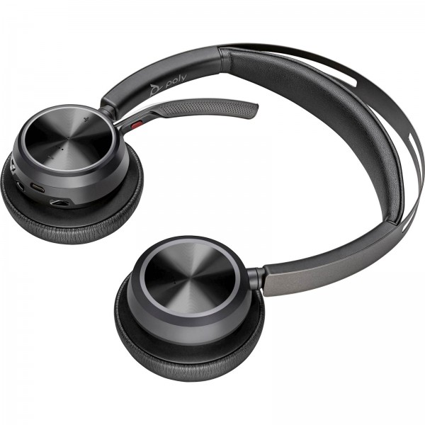 Naglavne slušalke Poly Voyager Focus 2 USB-C s stojalom za polnjenje Naglavne slušalke Poly Voyager Focus 2 USB-C s stojalom za polnjenje