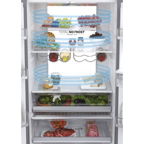 Hladilnik HAIER HFW7720ENMB, 190 cm, F, 477 l, French Door, iconic črna Hladilnik HAIER HFW7720ENMB, 190 cm, F, 477 l, French Door, iconic črna