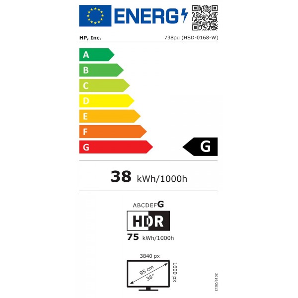 Monitor HP Series 7 Pro 37.5  WQHD+ TB4 - 738pu