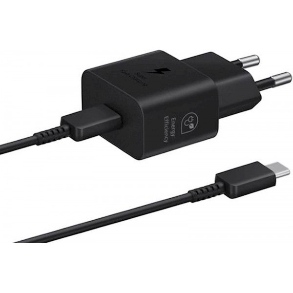 SAMSUNG ADAPTER+KABEL HITRI TYPE-C TO TYPE-C 25W BLACK