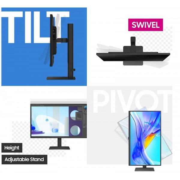 Monitor Samsung 27" S80UD ViewFinity S8, IPS, 3840x2160, HDMI, DP, USB-C Monitor Samsung 27" S80UD ViewFinity S8, IPS, 3840x2160, HDMI, DP, USB-C