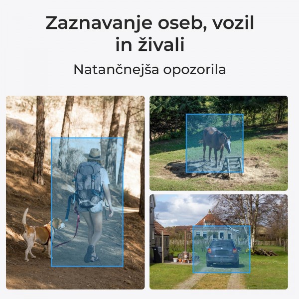 Reolink IP Kamera GO serija G450 4K, Zunanja, Baterijska, 4G LTE, 360° pogled +Solarni Panel