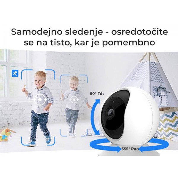 Reolink IP Kamera  E serija E330 Wi-fi, Notranja, 5MP, Auto sledenje,Bela