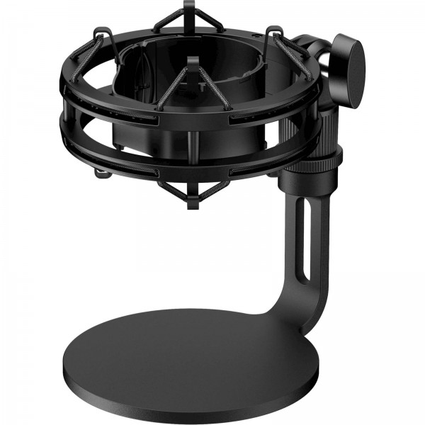 Mikrofon HP HyperX 2 QuadCast črno rdeč, za PC, PS5 ali Mac, vgrajen nosilec proti vibracij