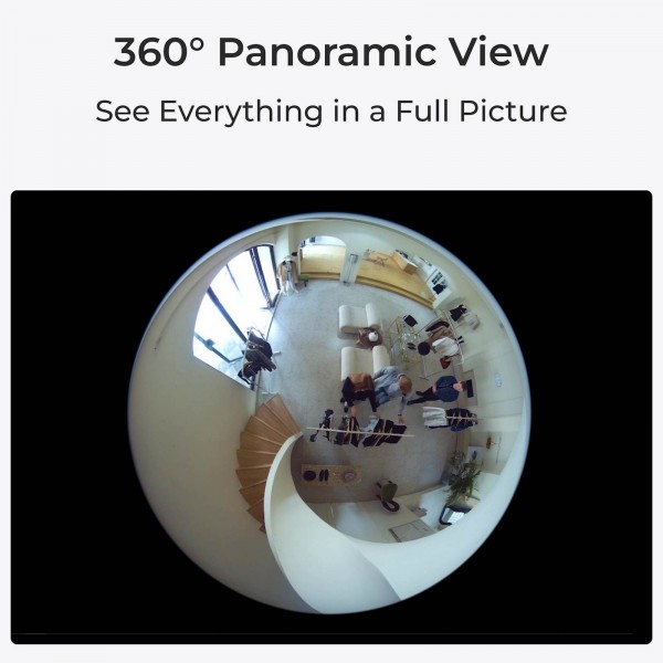 Reolink IP kamera fisheye seerija W520 6MP, Notranja Fisheye kamera, 360° pogled