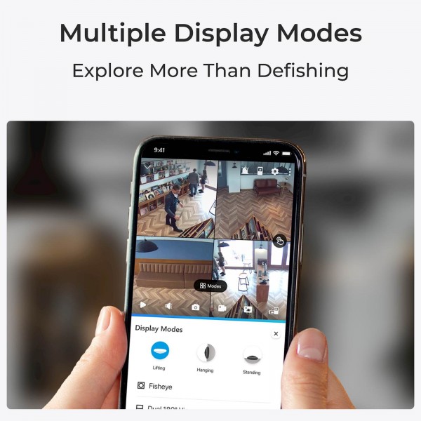 Reolink IP kamera fisheye seerija W520 6MP, Notranja Fisheye kamera, 360° pogled