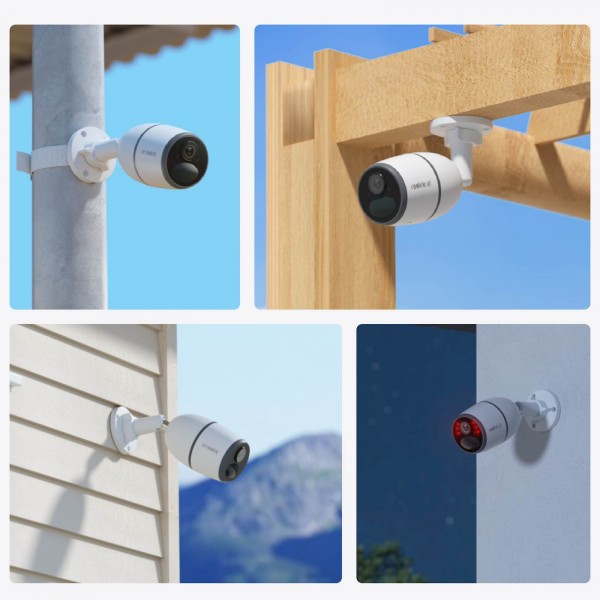 Reolink IP Kamera GO serija G340 4K 8MP, Zunanja, Baterijska, 4G LTE, Odstranjljiva baterija.