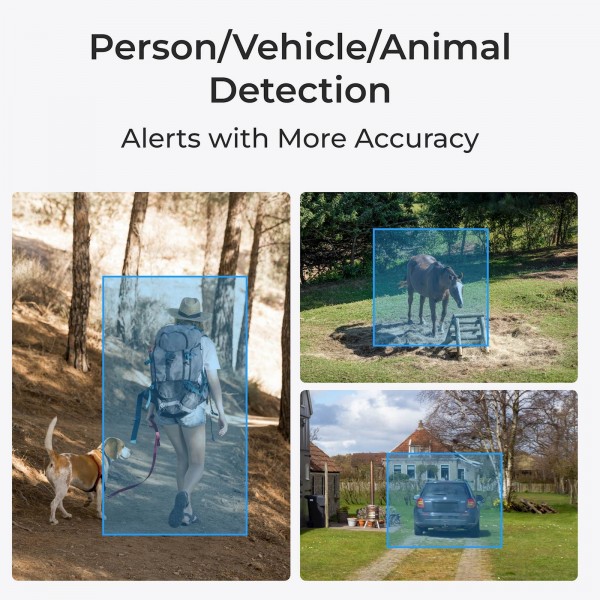 Reolink IP Kamera GO serija G340 4K 8MP, Zunanja, Baterijska, 4G LTE, Odstranjljiva baterija.