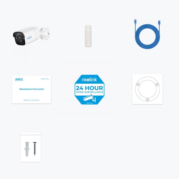 Reolink Ip Kamera ColorX serija P320 5MP, POE, Zunanja, podpora MicroSD do 256Gb Reolink Ip Kamera ColorX serija P320 5MP, POE, Zunanja, podpora MicroSD do 256Gb
