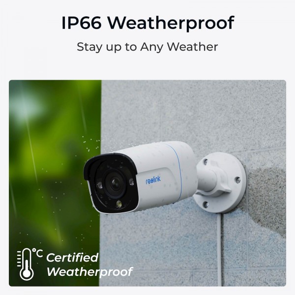 Reolink Ip Kamera serija P330 8MP, POE Bullet kamera, Barvni nočni vid, dvosmerni zvok