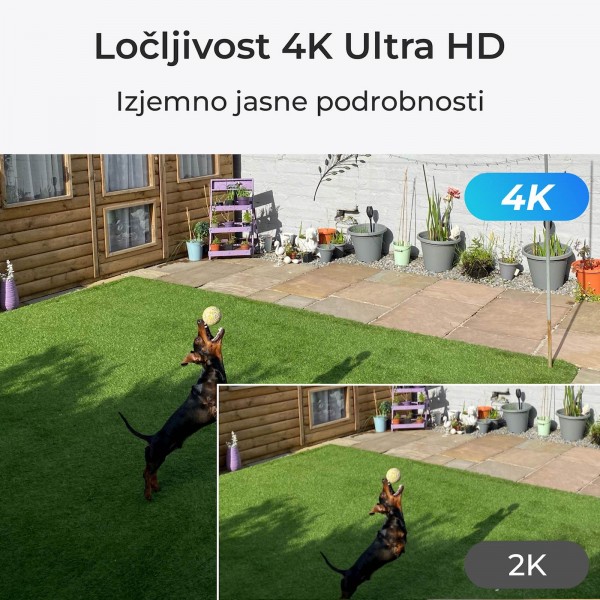 Reolink Ip Kamera E serija E560P 4K, 8MP PTZ, Samodejno sledenje, 3x zoom, barvni nočni vid, POE