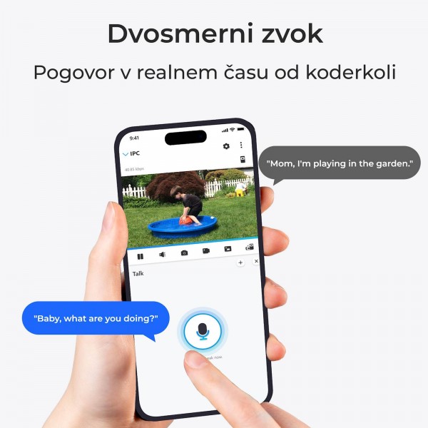 Reolink Ip Kamera E serija E560P 4K, 8MP PTZ, Samodejno sledenje, 3x zoom, barvni nočni vid, POE