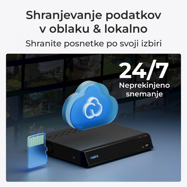 Reolink Ip Kamera E serija E560P 4K, 8MP PTZ, Samodejno sledenje, 3x zoom, barvni nočni vid, POE