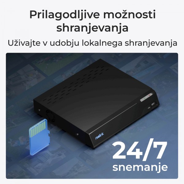 Reolink IP Kamera P840 4K, 8MP, PTZ, 360° Pan & 90° Tilt, 5x zoom, Barvni nočni vid, POE Reolink IP Kamera P840 4K, 8MP, PTZ, 360° Pan & 90° Tilt, 5x zoom, Barvni nočni vid, POE