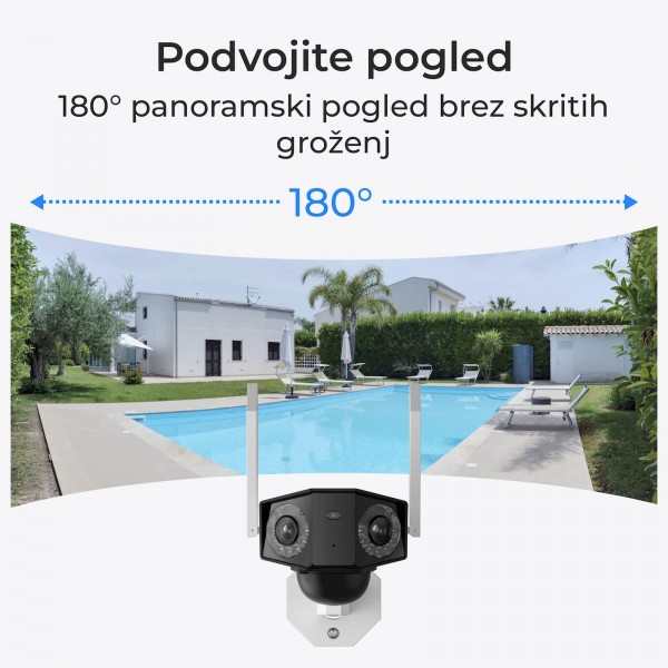 Reolink IP Kamera Duo serija P750 4K, 16MP, 180° panorama, zunanja, POE Reolink IP Kamera Duo serija P750 4K, 16MP, 180° panorama, zunanja, POE