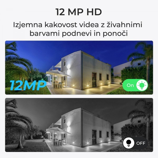 Reolink NVR snemalnik NVS8-12MB4 4K, 12MP, 8 kanalni NVR, 2TB HDD, 4x kamera POE