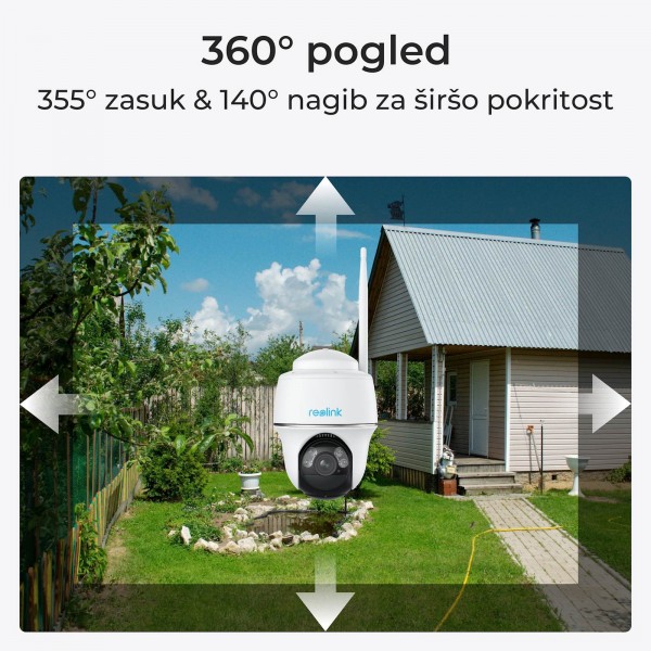 REOLINK IP KAMERA ARGUS SERIJA B430 komplet, 5MP, Zunanja, Baterijska, Pan&Tilt, Barvni nočni vid, REOLINK IP KAMERA ARGUS SERIJA B430 komplet, 5MP, Zunanja, Baterijska, Pan&Tilt, Barvni nočni vid,