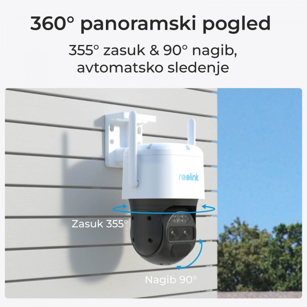 Reolink IP Kamera Trackmix Serija G770 4K, 8MP, 4G LTE, Samodejno sledenje, Baterijska Reolink IP Kamera Trackmix Serija G770 4K, 8MP, 4G LTE, Samodejno sledenje, Baterijska