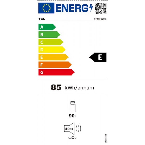 Hladilnik TCL RF092DWE0, 84l + 8l, višina 84,2 cm (bela) Hladilnik TCL RF092DWE0, 84l + 8l, višina 84,2 cm (bela)