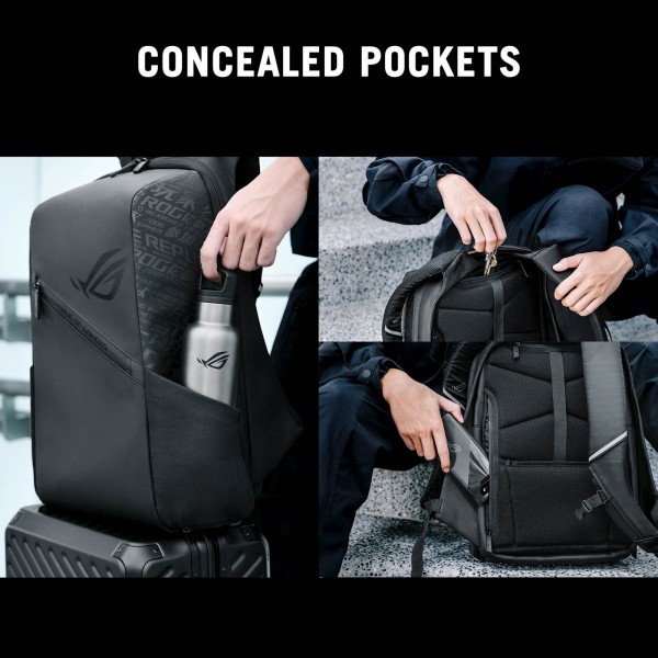 Nahrbtnik ASUS ROG Ranger Gaming Backpack 16 BP2501, črn, za prenosnike do 16'' Nahrbtnik ASUS ROG Ranger Gaming Backpack 16 BP2501, črn, za prenosnike do 16''