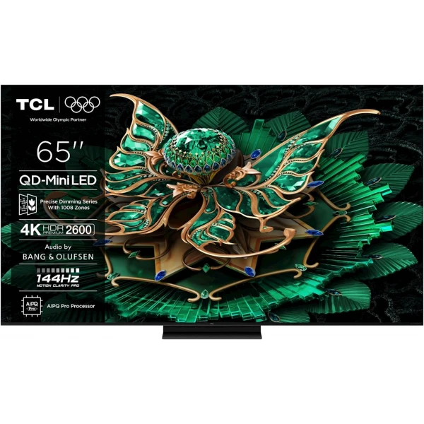 TCL 4K QD-Mini LED HDR PREMIUM 65C71K, Google TV, 144Hz, Ozvočeno z Bang & Olufsen