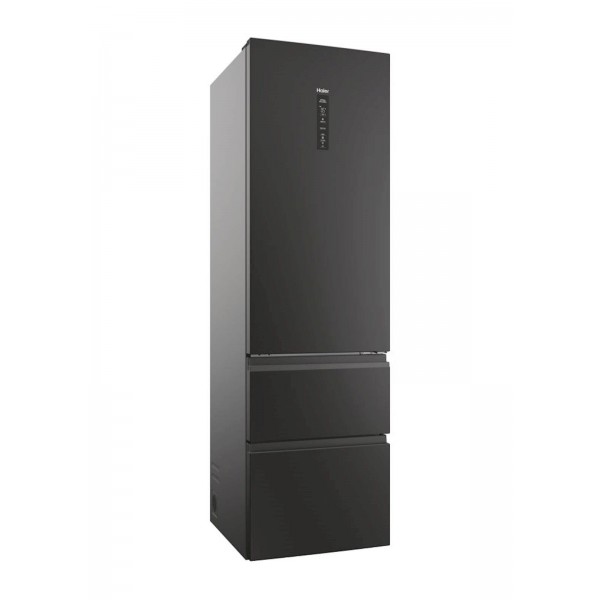 Hladilnik HAIER HTW5620DNPT, 205 cm, D, 414 l, 3-vratni, črn Hladilnik HAIER HTW5620DNPT, 205 cm, D, 414 l, 3-vratni, črn