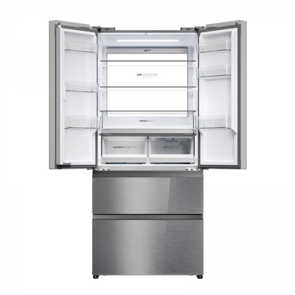 Hladilnik HAIER HFR7819ENGC, 190 cm, E, 504 l, French Door, Srebrn