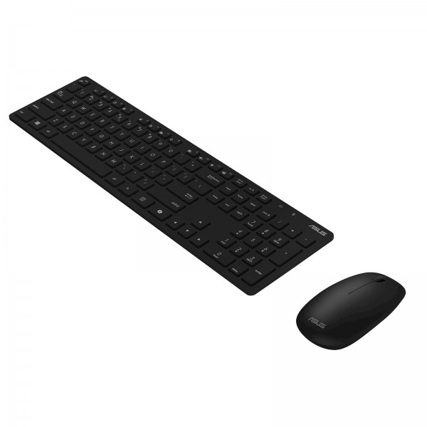 Tipkovnica z miško ASUS W5000 Wireless Keyboard and Mouse Set, brežični komplet, črn s Copilot tipko