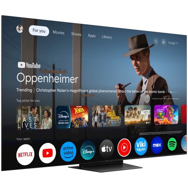 TCL 4K QD-Mini LED HDR PREMIUM 65C79K,  Google TV, 144Hz, Ozvočeno z Bang & Olufsen