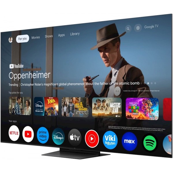 TCL 4K QD-Mini LED HDR PREMIUM 65C79K,  Google TV, 144Hz, Ozvočeno z Bang & Olufsen