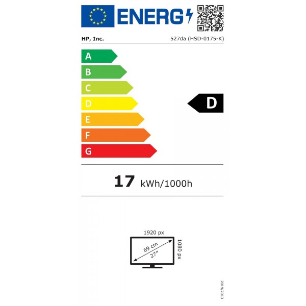 Monitor HP Series 5 27 FHD - 527da,  (27'') FHD IPS 16:9, 300 nit, zvočniki
