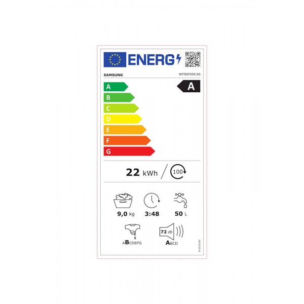 Pralni stroj Samsung WF90F09C4SU4, AI, 9 kg