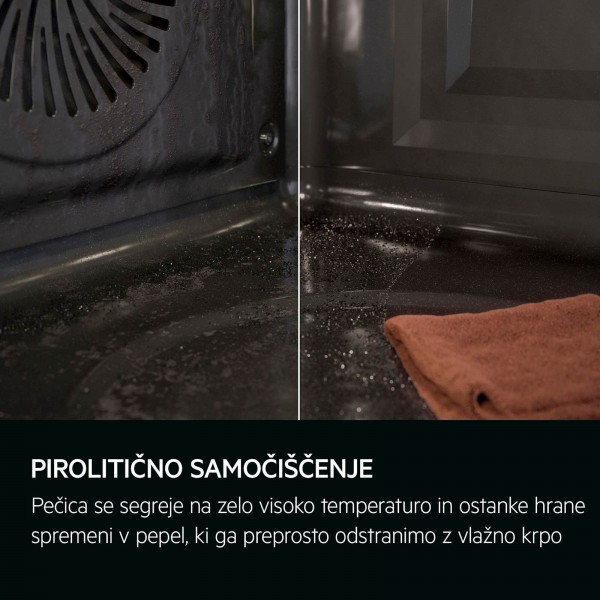 Vgradna pečica AEG TU5PB431SB, piroliza