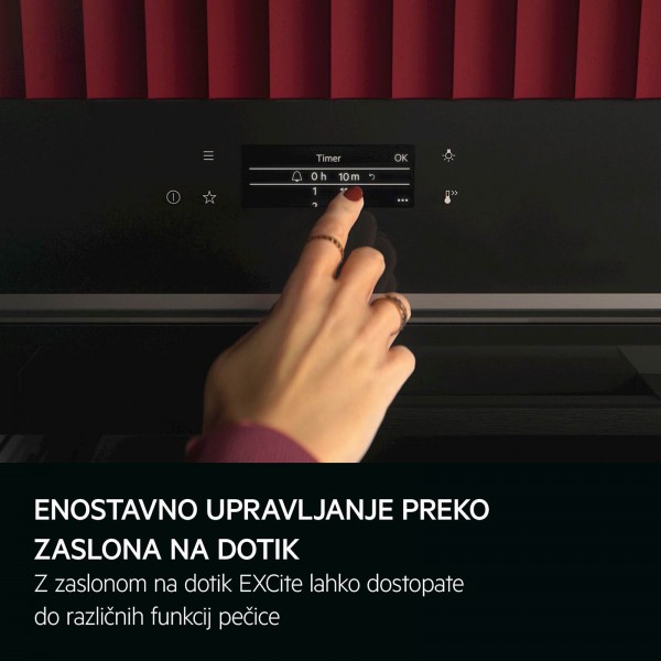 Vgradna pečica AEG TE7PB63ZAB, MealAssist, piroliza