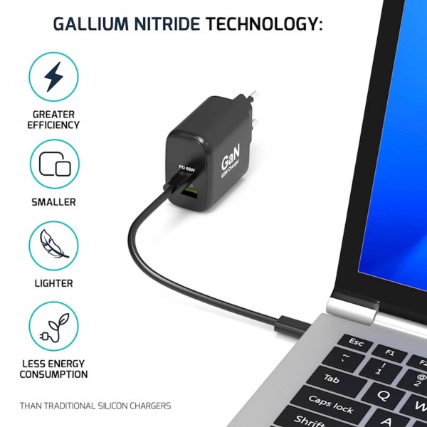Napajalnik PORT GaN USB-C/ USB-A 120W Napajalnik PORT GaN USB-C/ USB-A 120W