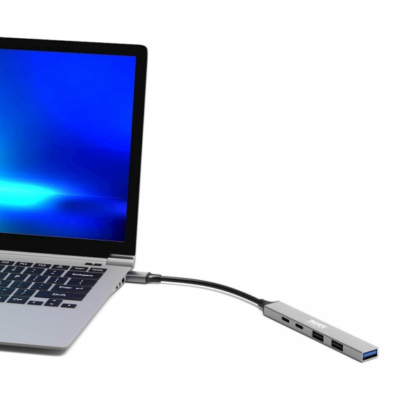 HUB PORT USB 5 PORTS 3A + 1C + PD 100W - for Bt