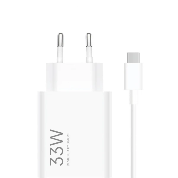 Xiaomi 33W polnilni adapter USB-A, 3A USB-A na USB-C 3A kabel priložen
