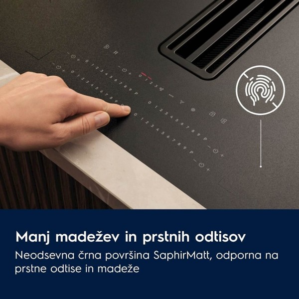 Vgr. plošča Electrolux z integrirano napo ECC83443CZ, saphir matt