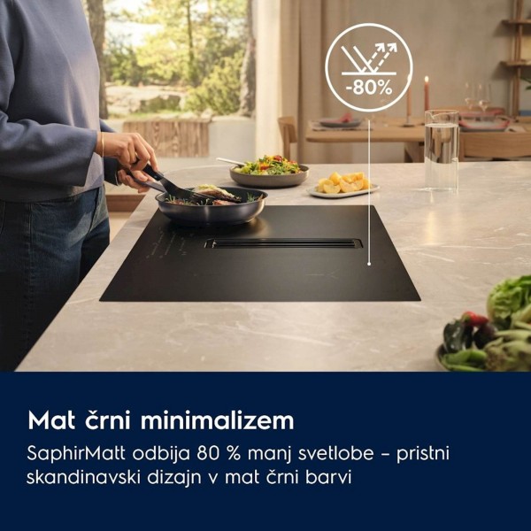 Vgr. plošča Electrolux z integrirano napo ECC83443CZ, saphir matt