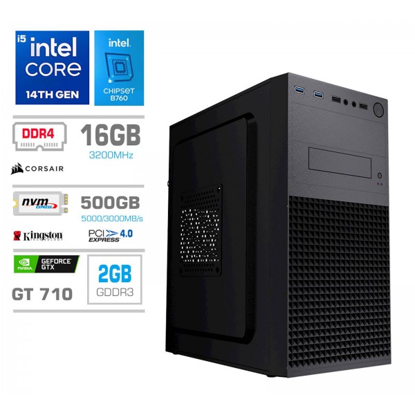 Računalnik PCX Exam i5 14400F/16GB/500GB/brez OS