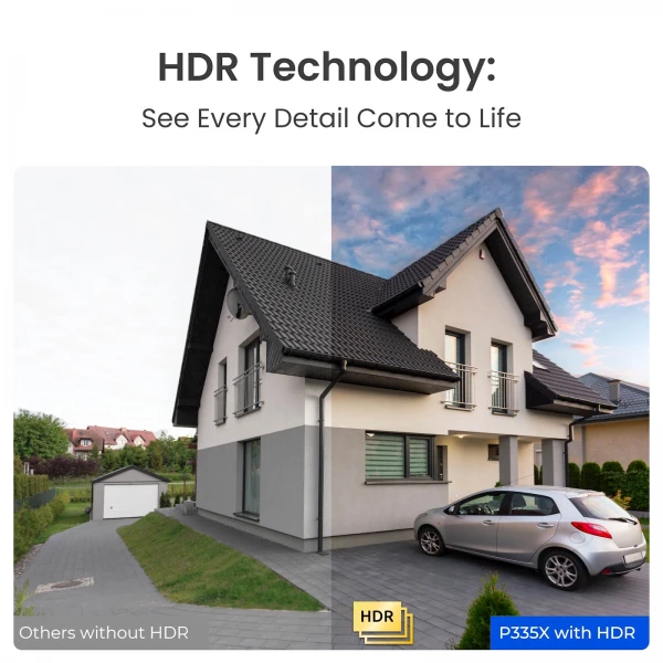 Reolink Ip Kamera serija P335X POE, 4K, 8MP, POE, ColorX, HDR, zaznavanje Vozil, oseb, živali.