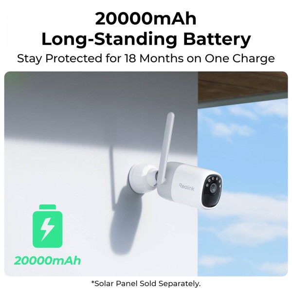 Reolink ALTAS B630 IP kamera + solarni panel 2, 4MP, 2K, WIFI 6, 20000mAh baterija, AI zaznavanje