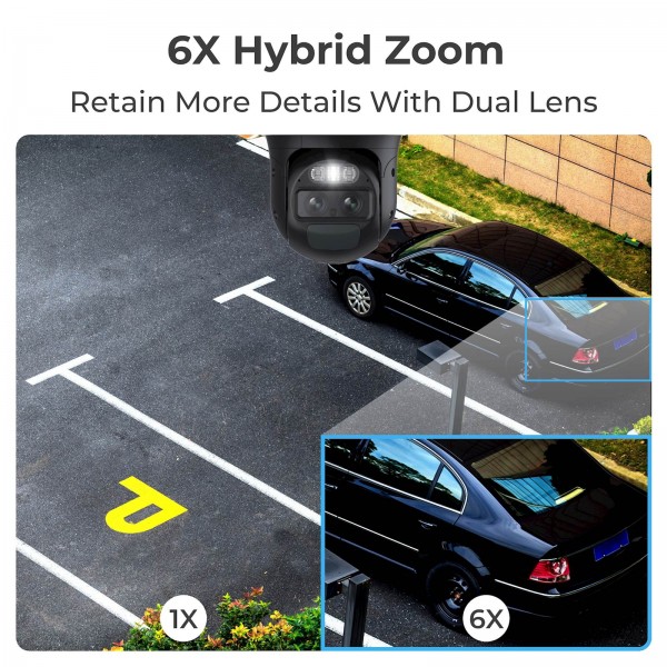 Reolink IP Kamera Trackmix Serija B770+SP2, 4K, 8x zoom, samodejno sledenje, Wi-Fi 6, Ai