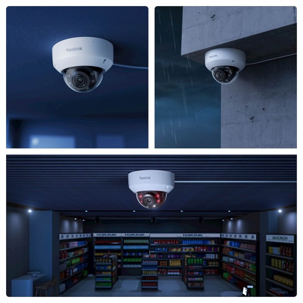Reolink SMB kamera RP-PCV8MZ, 8MP, 4K, IK10 vandal odporna, 5x zoom, AI inteligenca