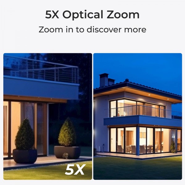 Reolink SMB kamera RP-PCV8MZ, 8MP, 4K, IK10 vandal odporna, 5x zoom, AI inteligenca