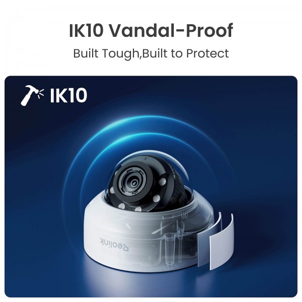 Reolink SMB kamera RP-PCV8MZ, 8MP, 4K, IK10 vandal odporna, 5x zoom, AI inteligenca