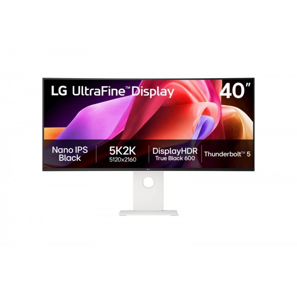 Monitor LG 39,7 40U990A-W UltraWide ukrivljen, IPS Black, 5120x2160, 2xHDMI, DP, Thunderbolt, LA