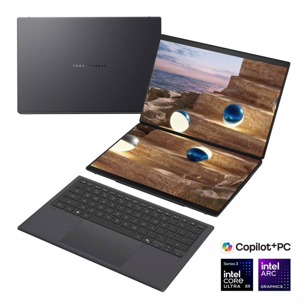 ASUS Zenbook Duo UX8407AA-SN094X Intel Core Ultra X9 388H/32GB/SSD2TB/2x 14" 3K OLED/W11Pro